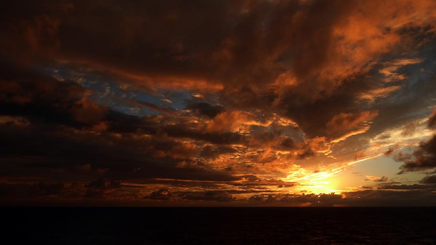 Orange Cloud Sunrise Photograph by Ocean View Photography
