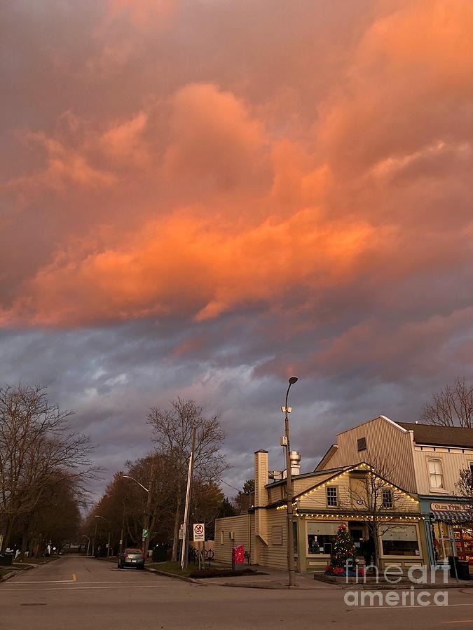 Orange Clouds Photograph by Diana Rajala
