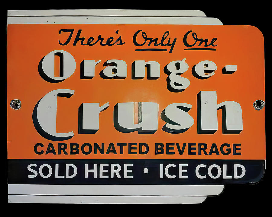 Orange Crush vintage sign Photograph by Flees Photos