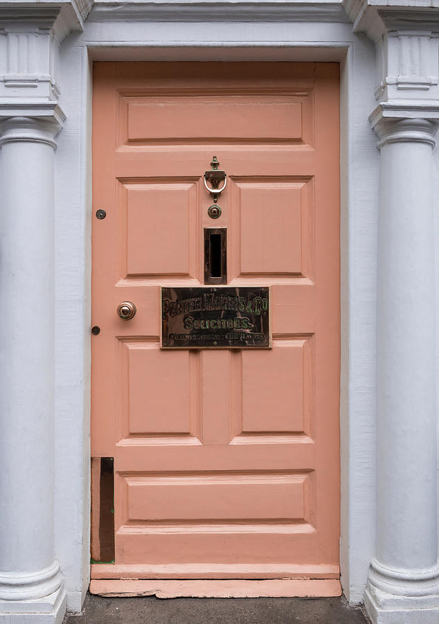 Orange Door Architecture - Dublin Photograph by Georgia Fowler