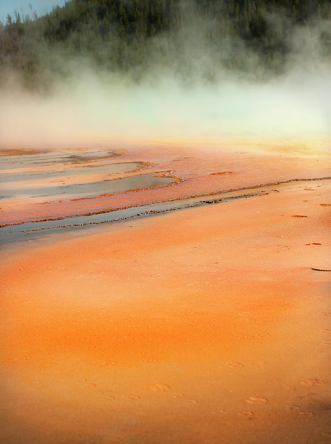 Orange Earth Prismatic Springs Photograph by Marilyn Hunt