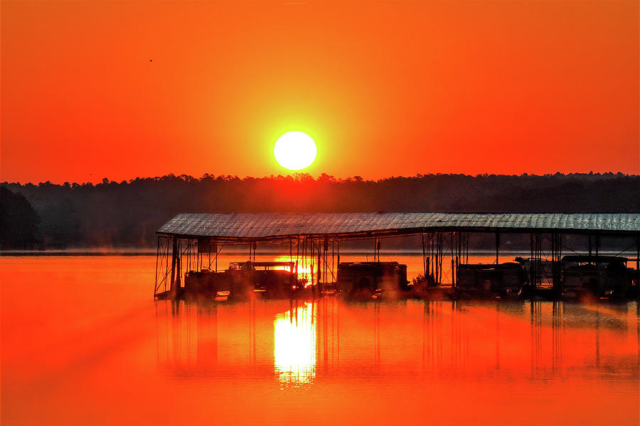 Orange Everywhere Sunrise Photograph by Ed Williams