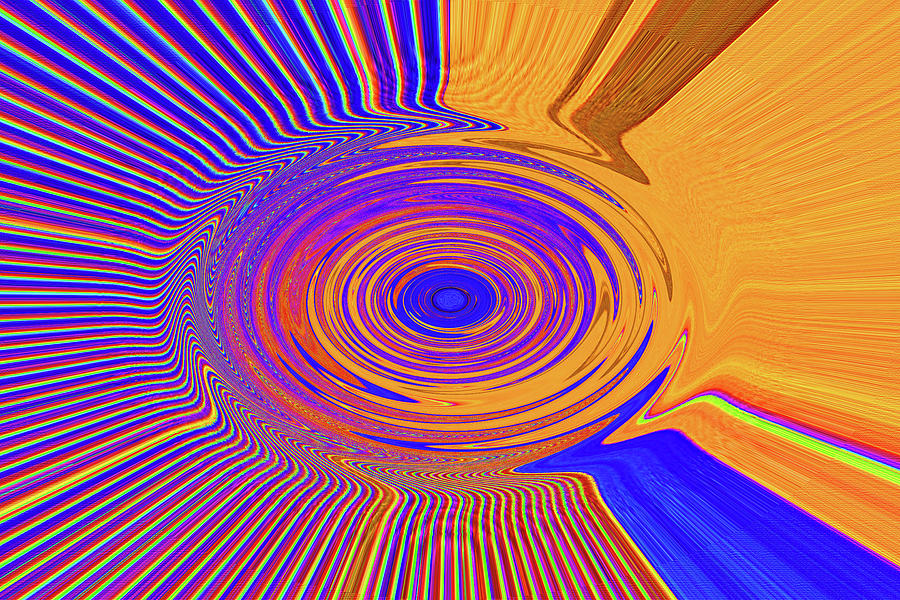 Orange Eye Digital Art by Tom Janca