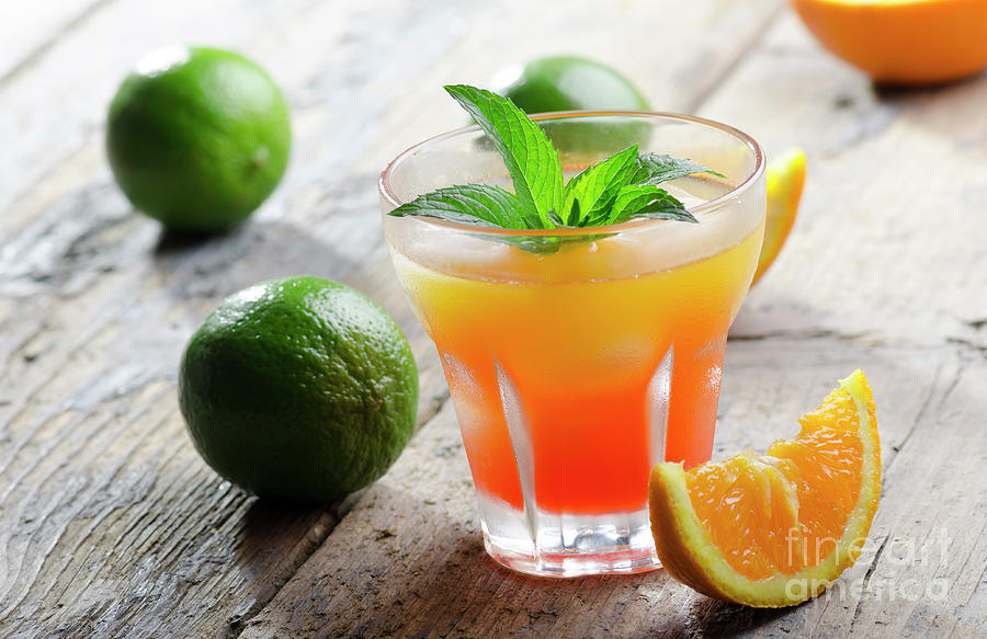 Orange fruit cocktail Photograph by Jelena Jovanovic