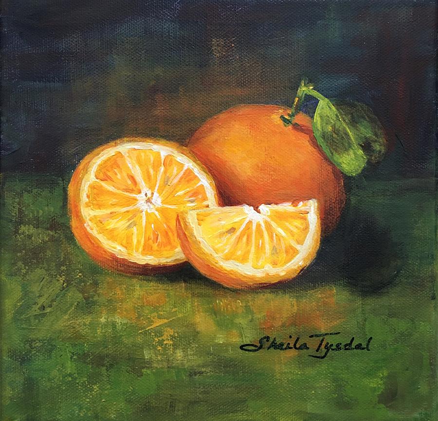 Orange Glow Painting by Sheila Tysdal