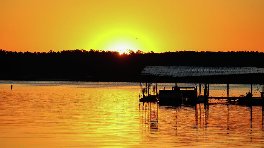 Orange Gold Lake Beginnings Photograph by Ed Williams