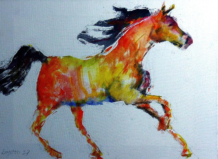 Orange Horse Painting by Bill Boynton - Fine Art America