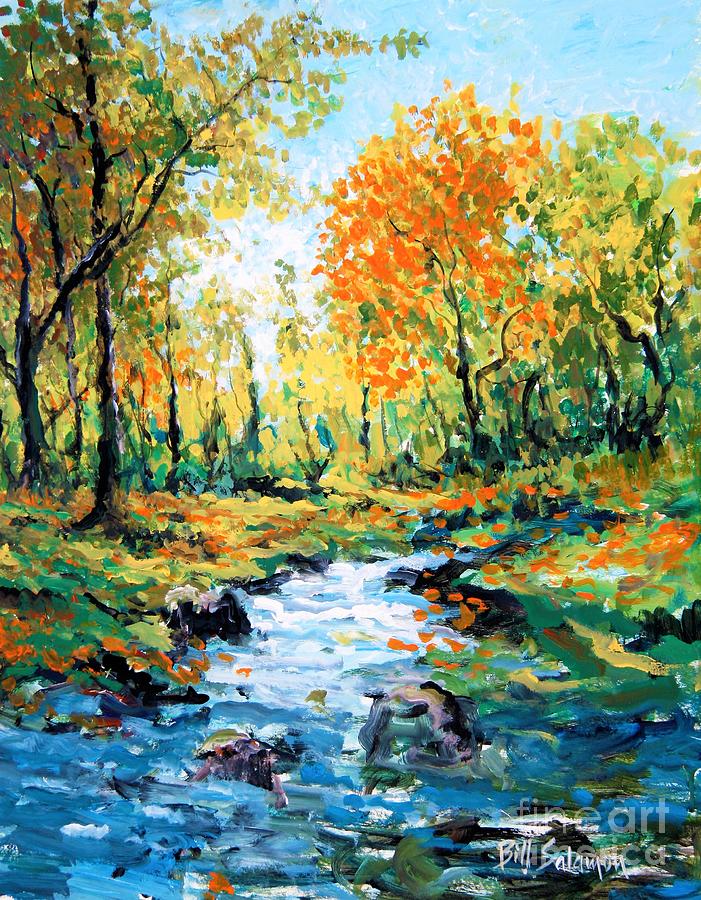 Orange Leaves Painting by Bill Salamon - Fine Art America