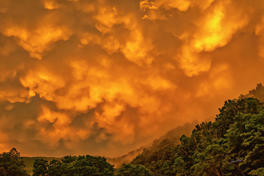 Orange Mammatus Sky Photograph by Jurgen Lorenzen