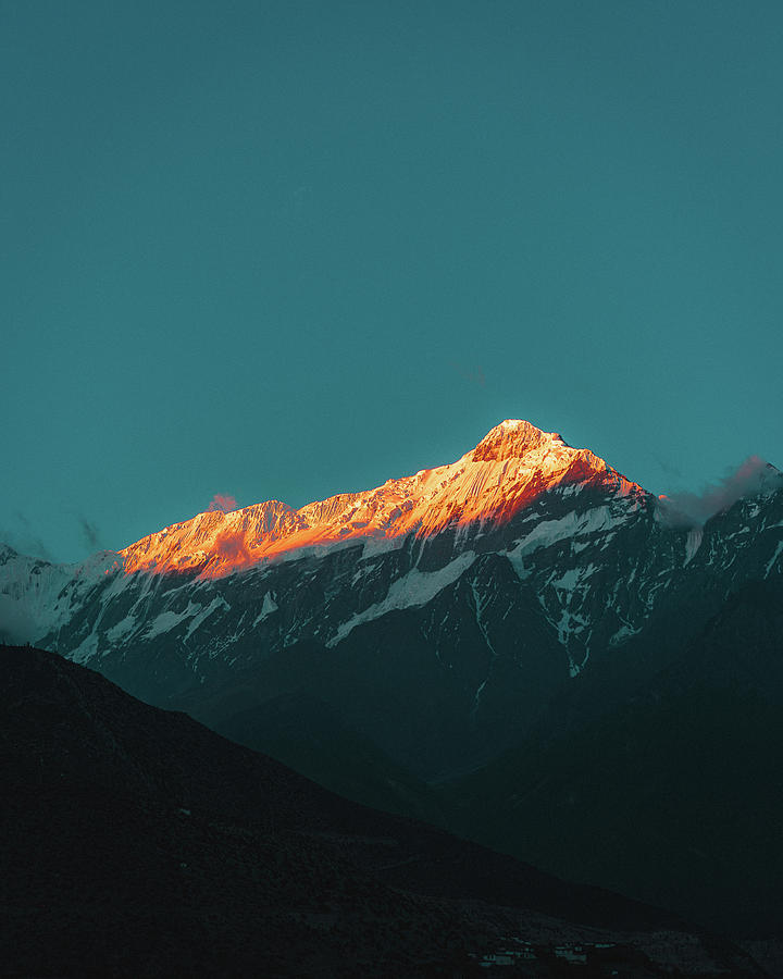 Nepal Photograph - Orange Mountain During Sunrise by Julius Thomas Nepal Photograph - Orange Mountain During Sunrise by Julius Thomas