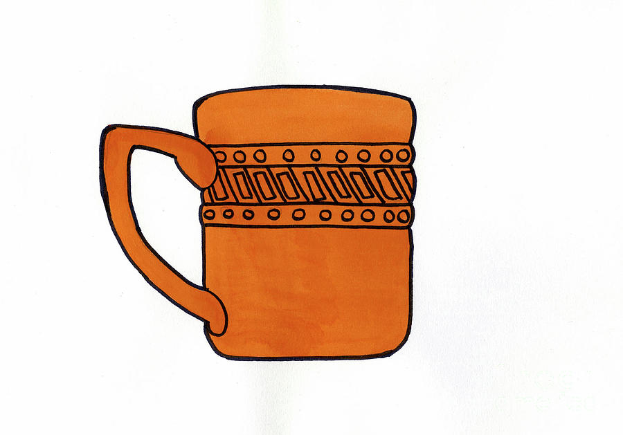 Orange Mug  Painting by Norma Appleton