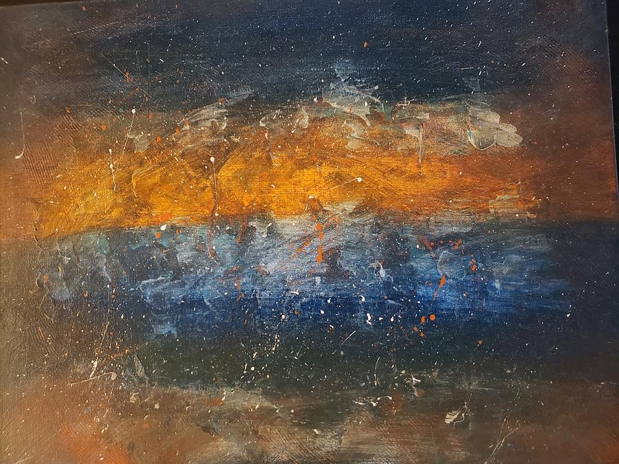 Orange Night Painting by Samantha Latterner