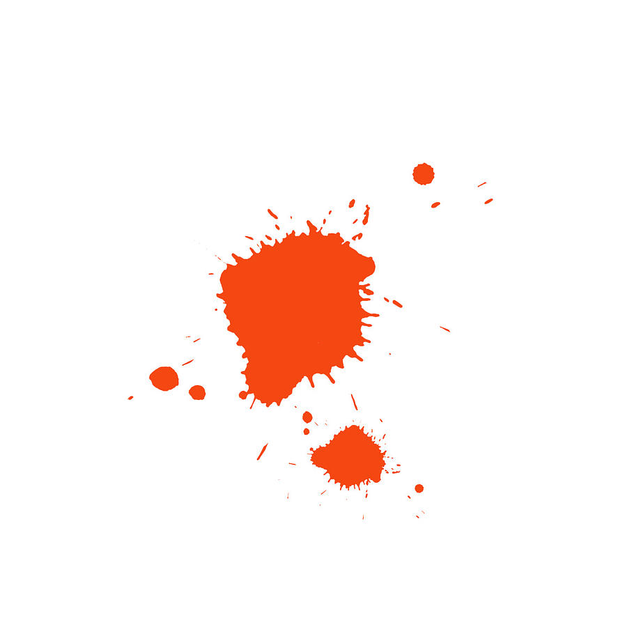 Orange Paint Splatter Art Digital Art By Dylan Hanna Pixels   Orange Paint Splatter Art Dylan Hanna 