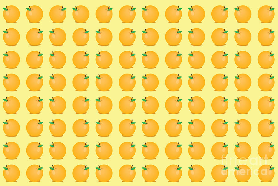 Orange pattern background Digital Art by Mendelex Photography
