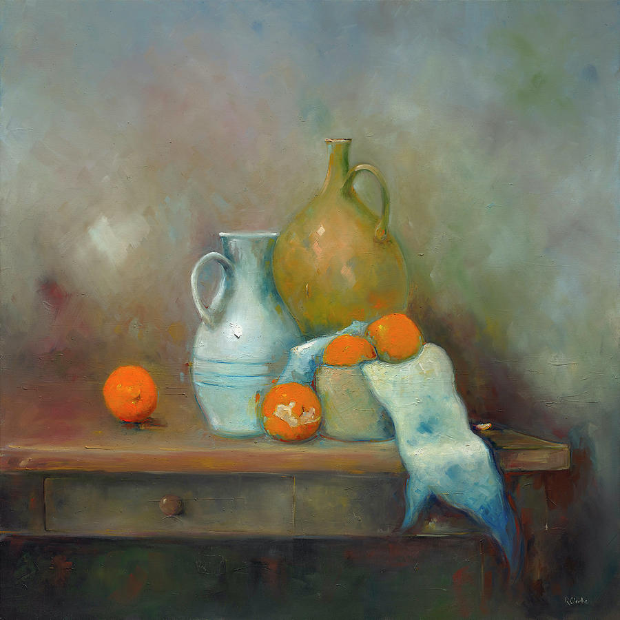 Orange Peel Painting by Roger Clarke