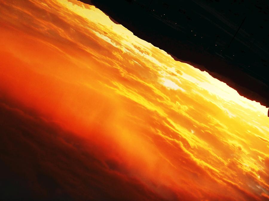 Sunset Photograph - Orange Planet by Dietmar Scherf