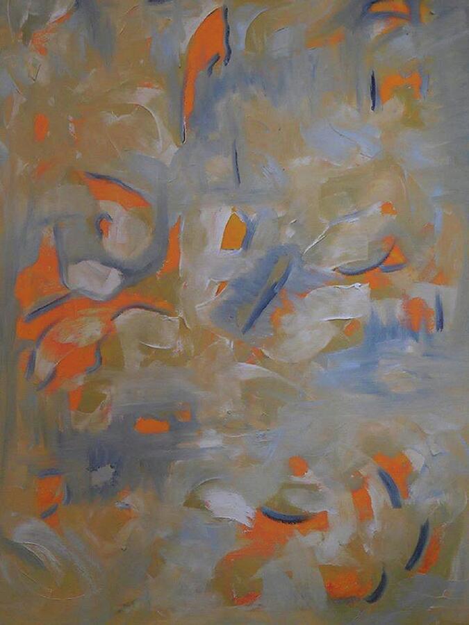 Orange Pop Painting by Karen Lillard