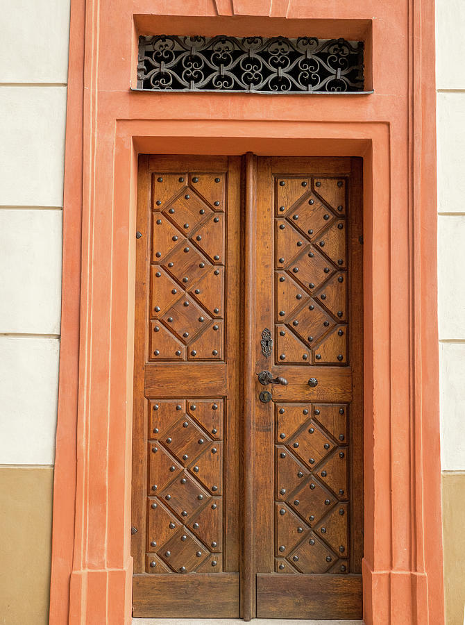 Orange Prague Doorway Photograph by Jean Noren