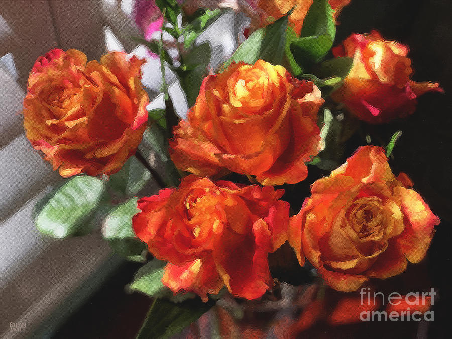 Orange Roses Too Photograph by Brian Watt