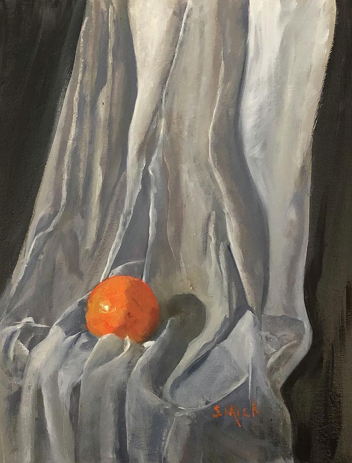 Orange Series  Two Of Five Sheer Orange Painting