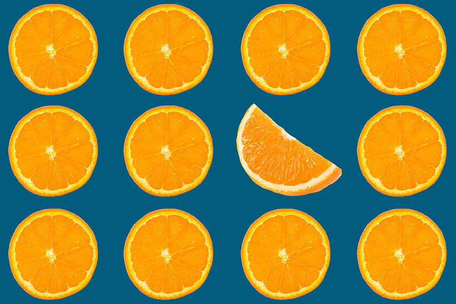 Orange Slices fruit art Mixed Media by Movie Poster Prints