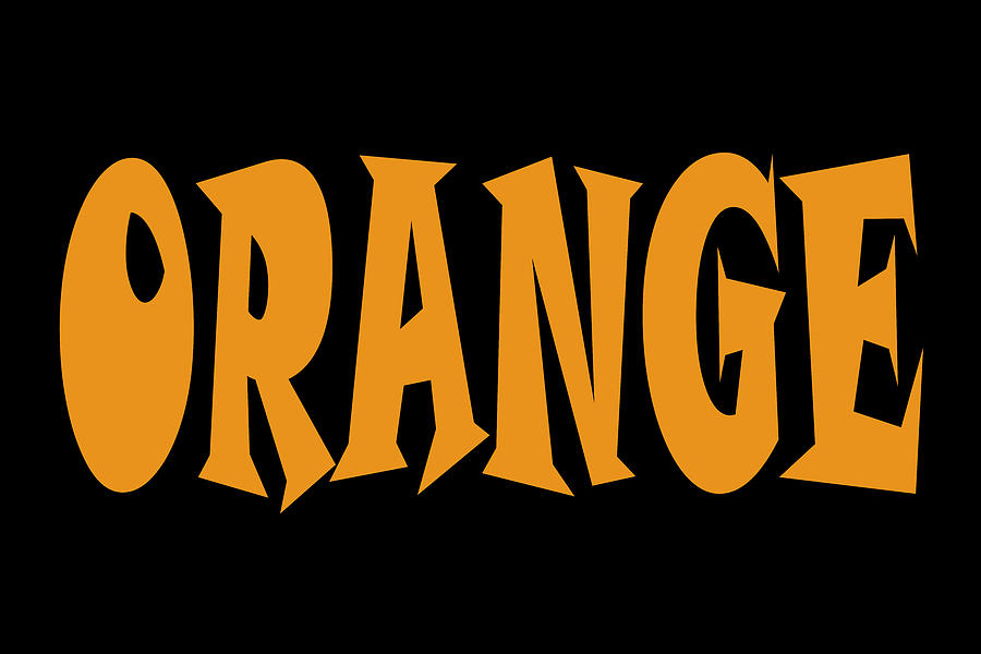 ORANGE Snap Letters Photograph by Bill Swartwout