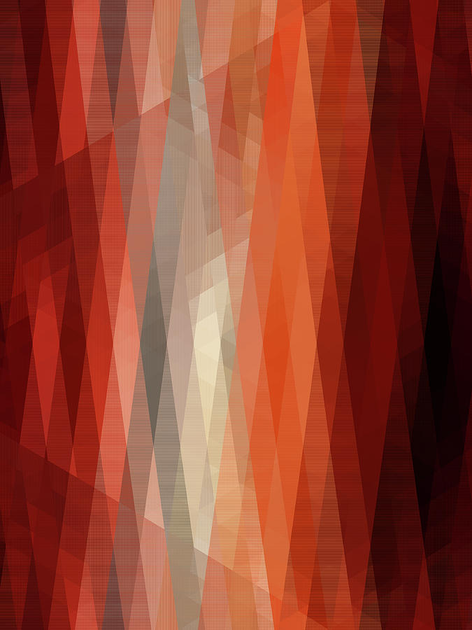 Orange Stripes Digital Art by Melinda Firestone-White