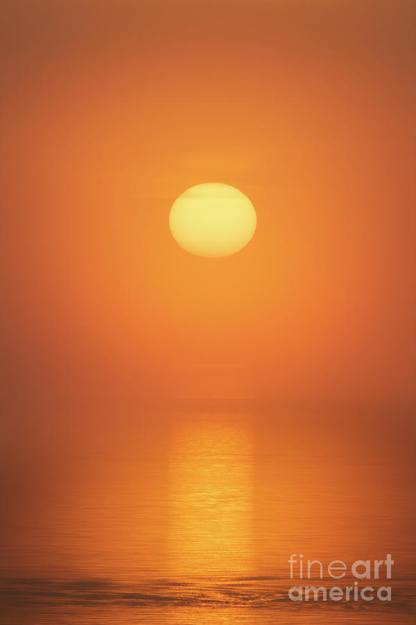 Orange Sun Photograph by Timothy OLeary