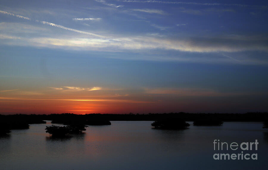 Orange Sunrise Over The Mangroves Photograph by Brenda Harle - Fine Art ...