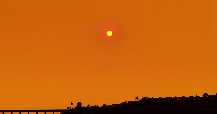 Orange Wildfire Sunset Photograph by Bnte Creations