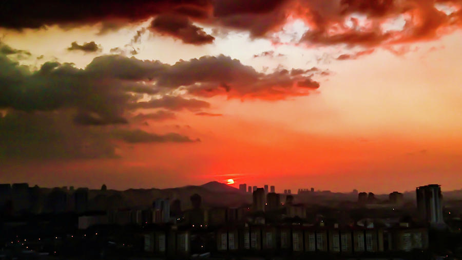 Orange Sunset  Photograph by Faa shie