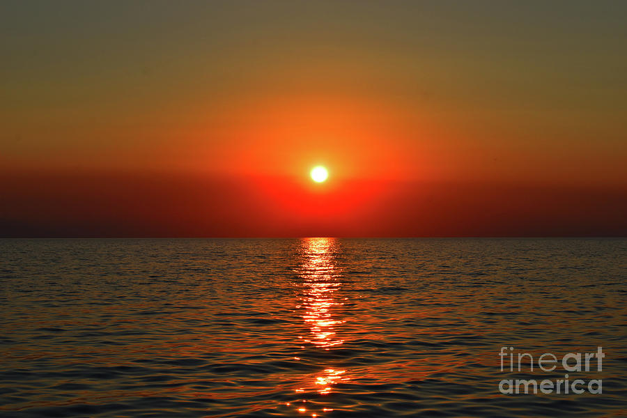 Orange Sunset Photograph by Leonida Arte
