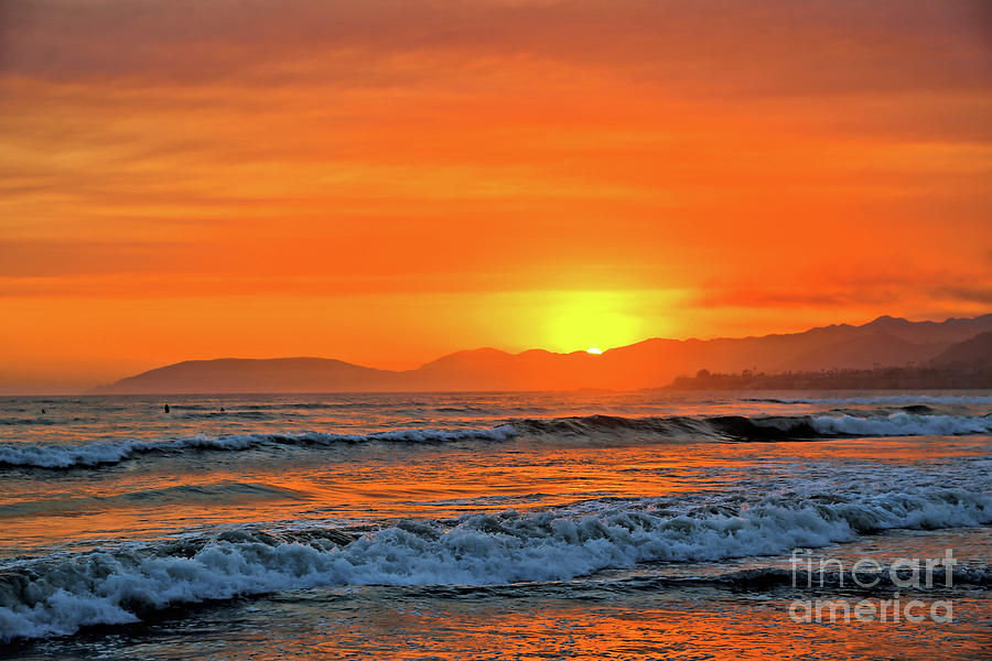 Orange Sunset Photograph by Vivian Krug Cotton