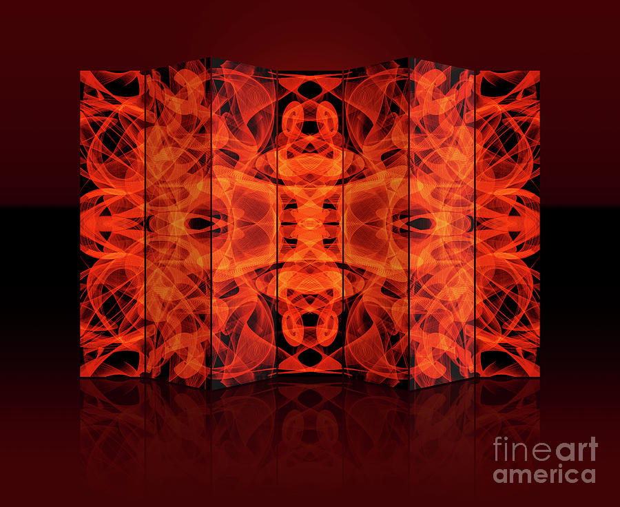 Orange Swirls All In A Fold Photograph by Jack Torcello