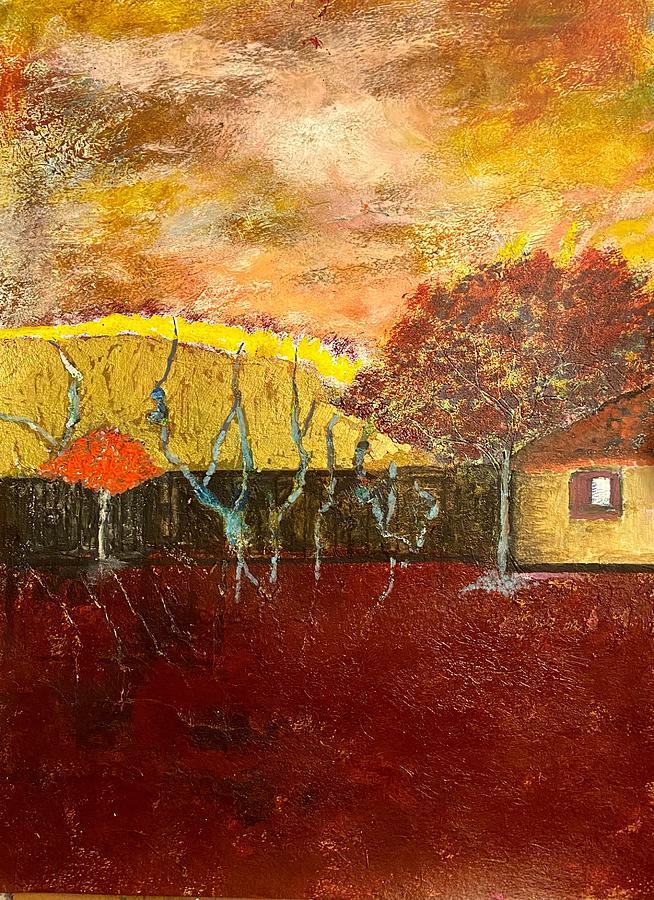 Orange Tree Painting by Dennis Ellman