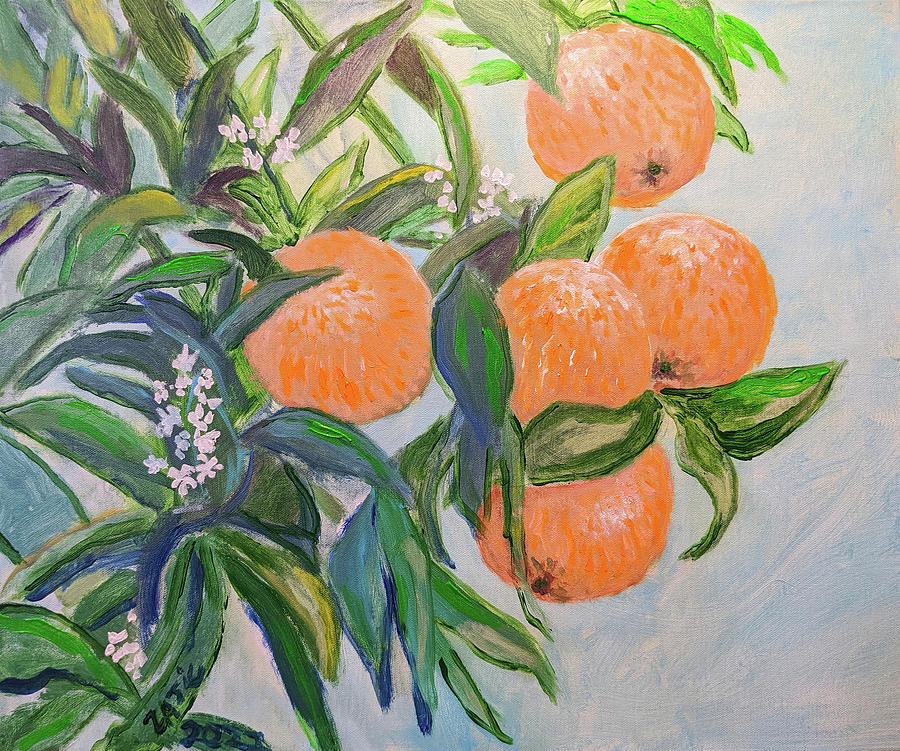 Orange Tree Painting By Michael Zajic - Fine Art America