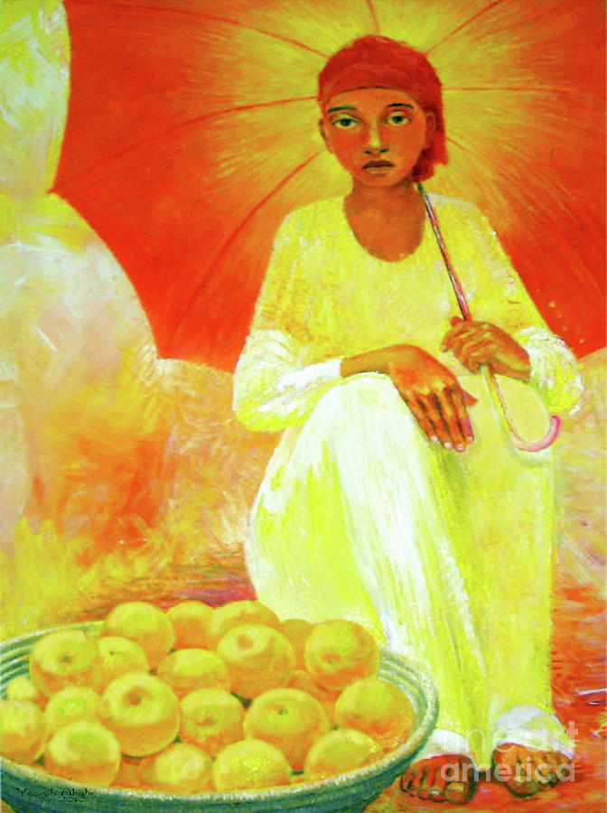 Fruit Painting - Orange by Yoseph Abate