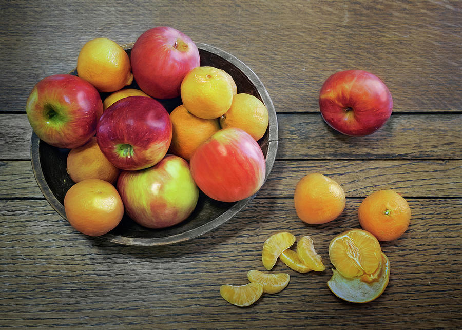 Oranges and Apples - Still Life Photograph by Nikolyn McDonald