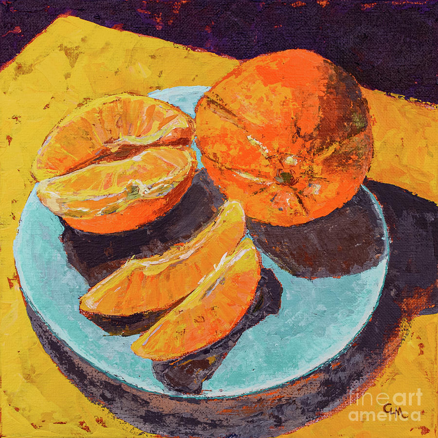 Oranges Painting by Cheryl McClure