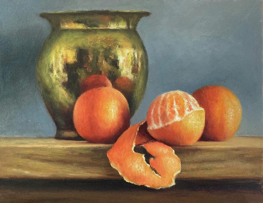 Still Life Painting - Oranges by Dan Petrov