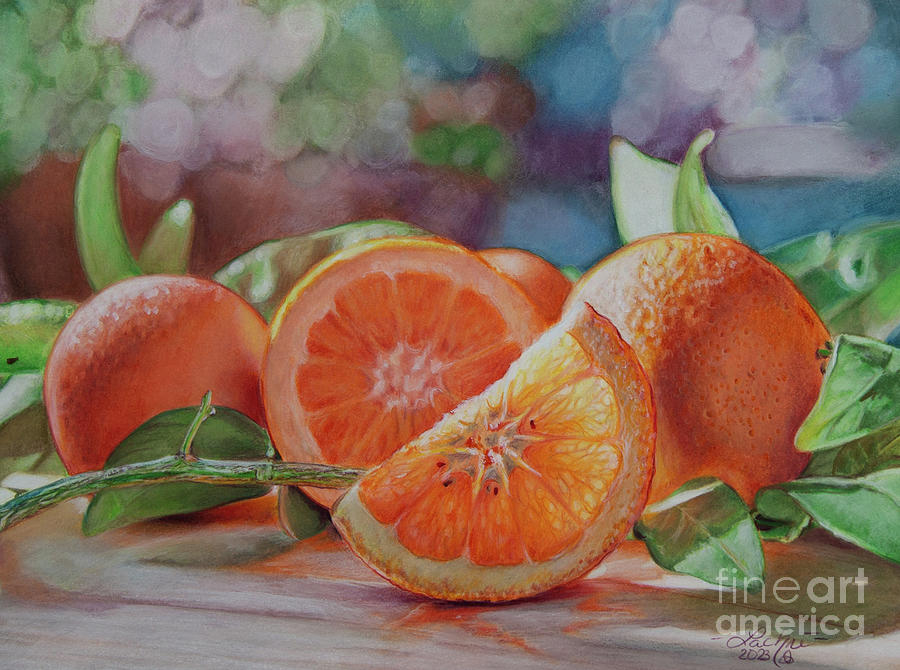 Oranges Painting by Lachri