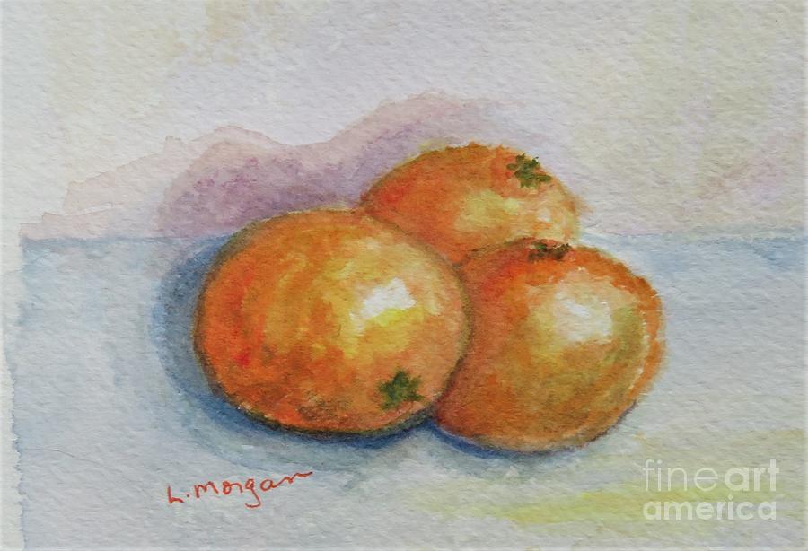 Oranges Painting by Laurie Morgan