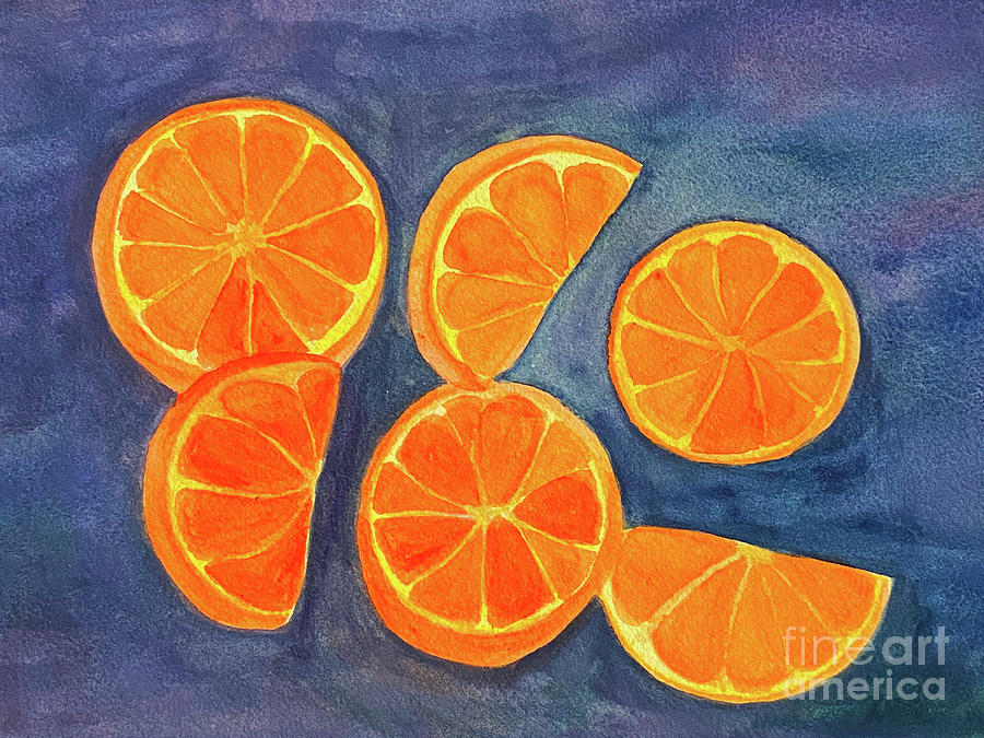Oranges Painting by Lisa Neuman