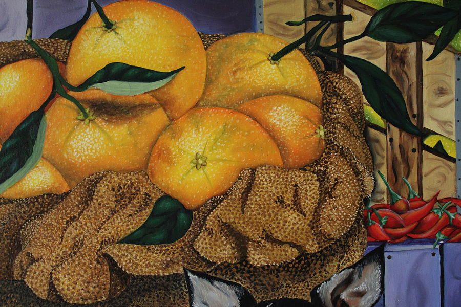 Oranges Sack Painting by Jleopold Jleopold