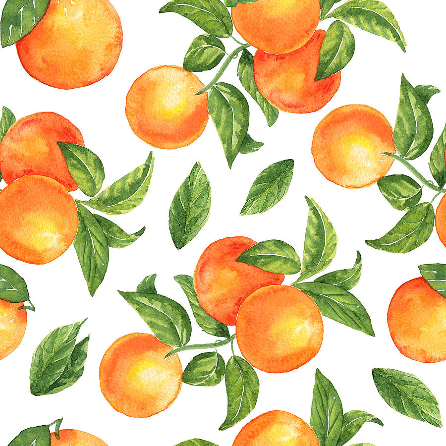 orange fruit pattern