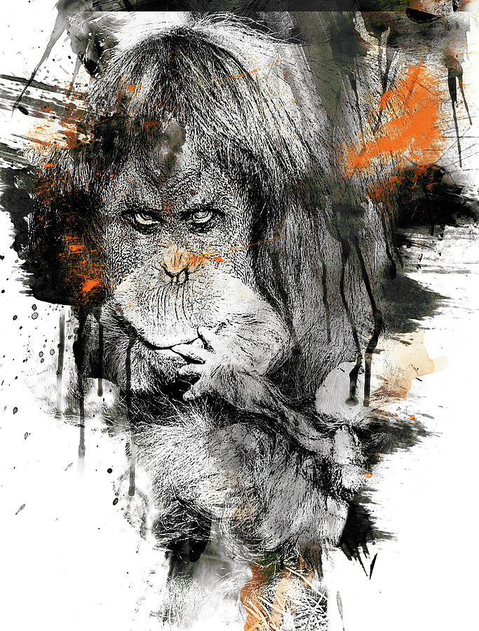 Orangutan Art Digital Art