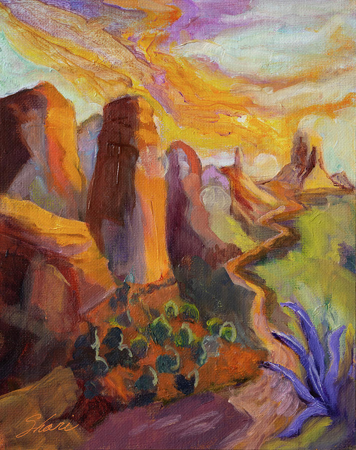 Orbs of the Desert Painting by Shari Silvey