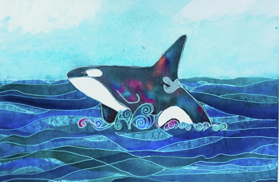 Orca Painting by Darci Truax - Fine Art America