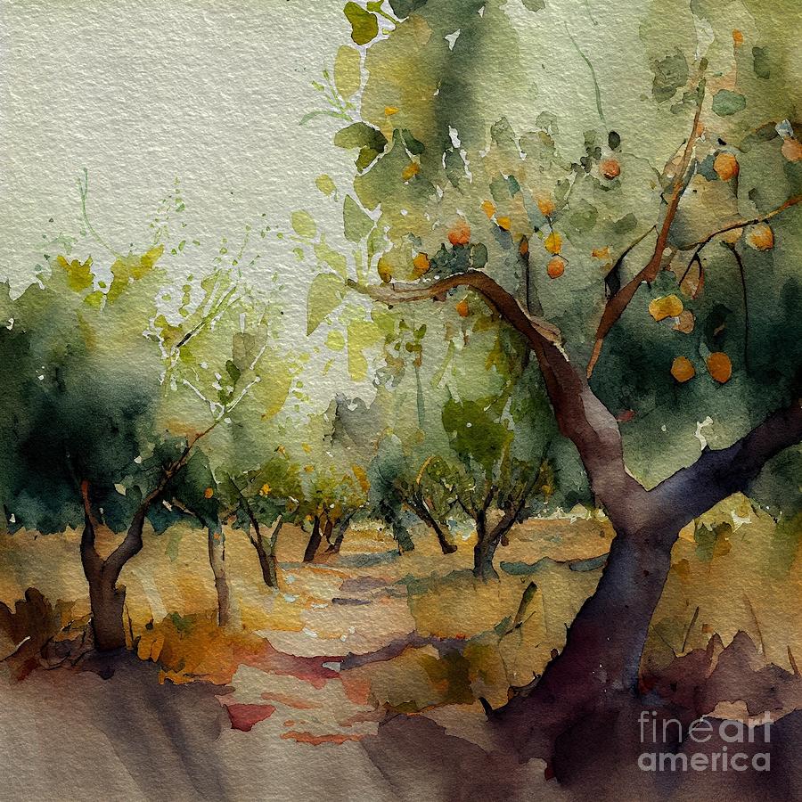 Tree Digital Art - Orchard by Joshua Barrios