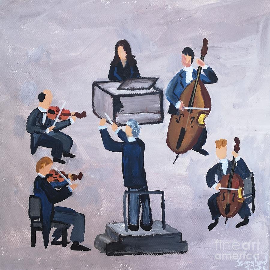 Orchestral Circle 3 Painting by Jennylynd James